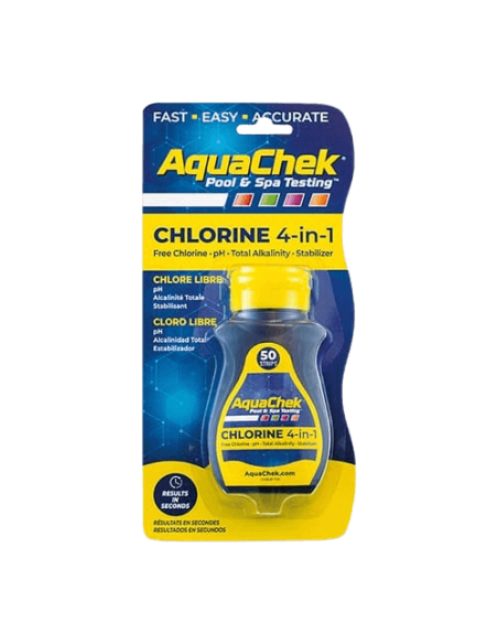 Tiras de AquaChek Cloro 4 en 1